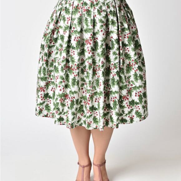 HELL BUNNY Holly Berry Skirt Sz XL - Picture 8 of 12